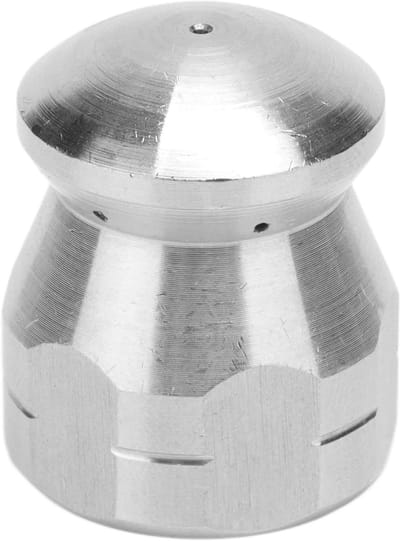 Complete Afvoerreinigingsset voor Hogedrukreiniger, RVS Nozzle met 6 Spraystanden voor Diepe Reiniging van Afvoeren en Pijpen