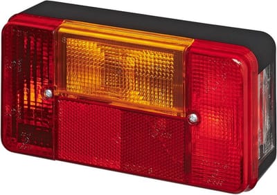 ProPlus Achterlicht aanhangwagen/caravan - 5 functies - links - 194 x 104 mm - rood