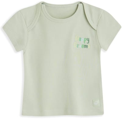 4PRESIDENT Newborn T-shirt - Sea Foam - Maat 50 - Baby T-shirts - Newborn kleding