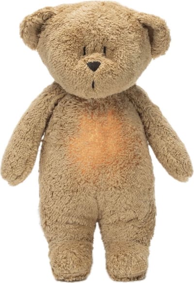 Moonie Knuffel Humming Bear Cappuccino - Met licht en geluid - USB oplaadbaar