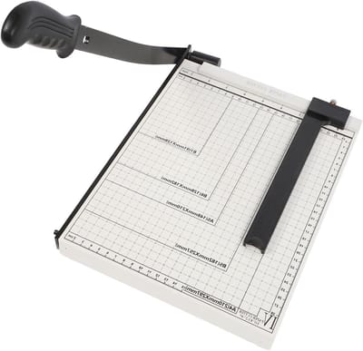 Papiersnijder A4 - Papier Snijmachine - Precisie Snijden - Zware Guillotine - 32 x 26 cm - Wit