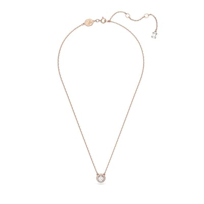 Swarovski Una Angelic Modieuze Elegante Cubic Zirconia Ketting Damesketting Wit Roségoud 5636272 Box (Random Color) beige