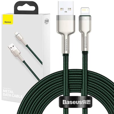 Baseus Cafule Usb Naar Lightning-Kabel, 2,4 A, 2 M (Groen)