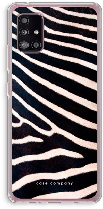 Case Company® - Hoesje geschikt voor Samsung Galaxy A51 5G hoesje - Zebra - Soft Cover Telefoonhoesje - Bescherming aan alle Kanten en Schermrand