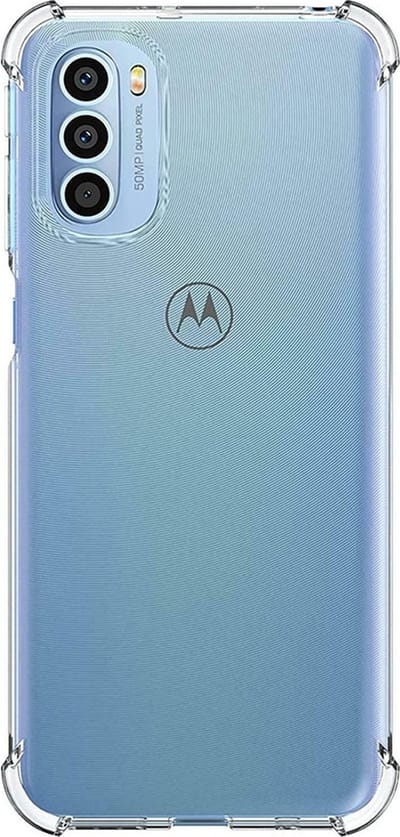 Shop4 - Motorola Moto G71 5G Hoesje - Zachte Back Case Drop Shock Proof Transparant