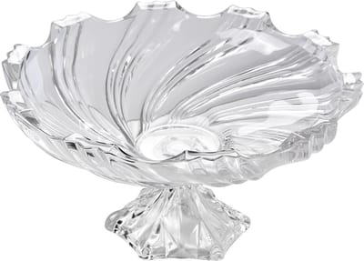 Clayre & Eef Fruitschaal Ø 38x21 cm Transparant Glas
