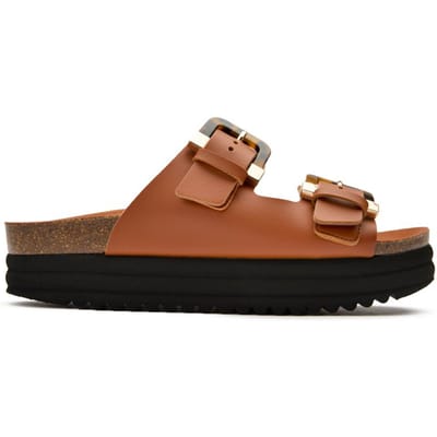 V.gan Vegan Pruimen Voetbed Schildpad Sandalen