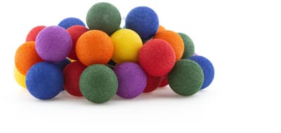 Cotton Ball Lights - LED lichtslinger voor binnen - Handgemaakt en Fairtrade - 35 lampjes - Rainbow