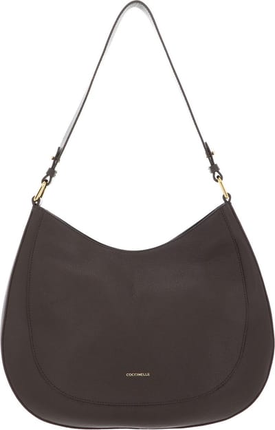 COCCINELLE Leren Schoudertas Sole Handbag Bottalatino Leather Coffee Donkerbruin