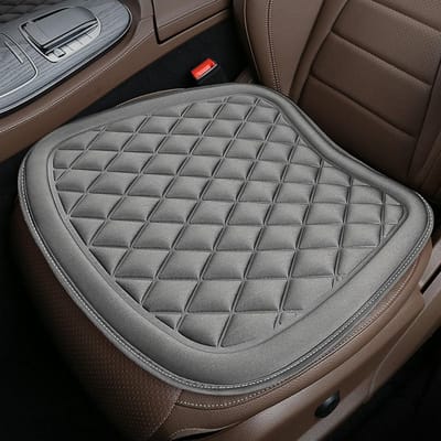 Autozitkussen - Stoelverhoger auto - Comfortabel rijden - Ademend materiaal - 1 stuk - Grijs