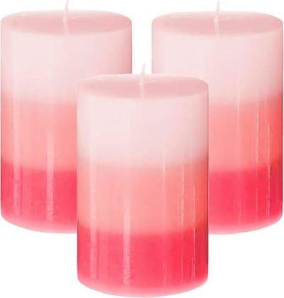 Atmosphera Geurkaars Nina - 3x stuks - Rozen - 45 branduren - 7 x 10 cm