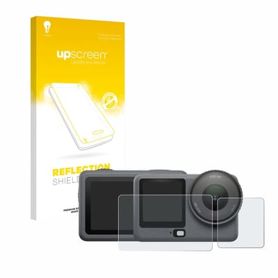 upscreen - Screenprotector voor DJI Osmo Action 6 - Folie Beschermfolie anti glare matte