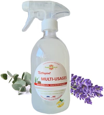 100% Plantaardige Marseille allesreiniger spray LAVENDEL - ontvet - verwijdert geuren - reinigt - Marseille zeep 500ml