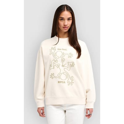 RVCA Raver Relaxed Crew Sweater wit