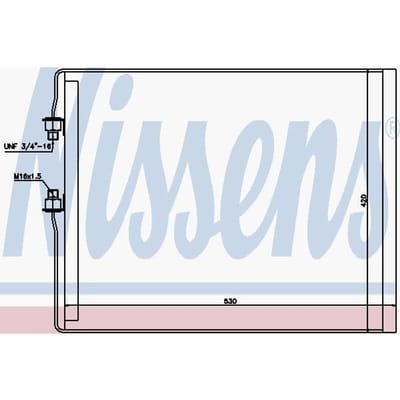 Condensator, airconditioning NISSENS 94990