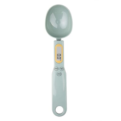 Balance de cuisine électronique, cuillère doseuse, LED, numérique, pour café, thé, sucre, 500 g/0,1 g white
