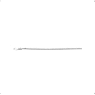 YO&NO - Ketting - Zilver - Gourmet - 2.4mm - 100cm - Sieraden Vrouw - Heren - Gerhodineerd - Zilver 925
