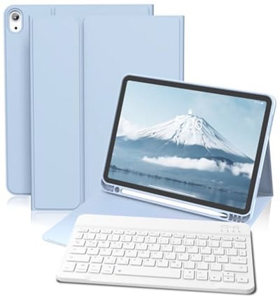 Hoesje met toetsenbord voor iPad Air 11 inch en 10,9 inch - Magnetisch en Automatische Wake/Slaapfunctie