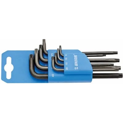 Torx stersleutels Unior 9-40 mm (x9)