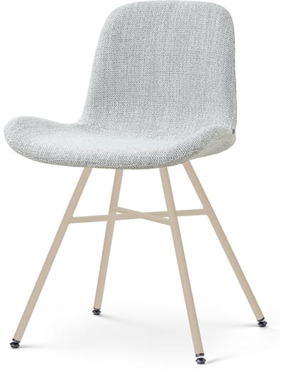 Nolon Noa-Fé Eetkamerstoel Grijs Melange - Beige Onderstel - Scandinavisch - Comfortabel - Stoffen