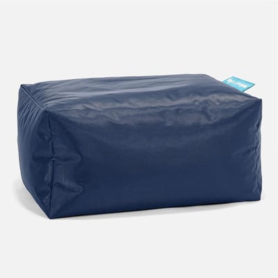 Voetenbank Poef - Ottomaan Zetel - Ontspanning Thuis - Duurzaam Stof Materiaal - Rechthoekig Vorm - Marineblauw