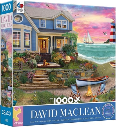 Ceaco - David MacLean - Heart Beach - Puzzel van 1000 stukjes