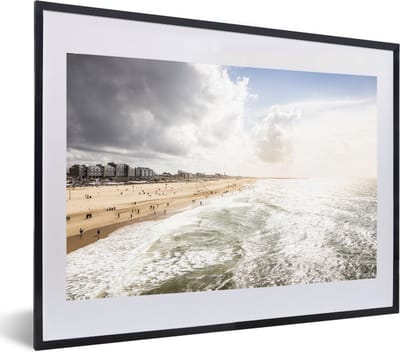 Fotolijst incl. Poster - Zee - Zon - Nederland - 60x40 cm - Posterlijst