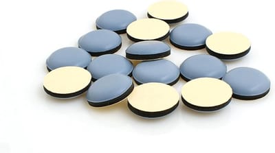 Meubelglijders - Vloerbeschermers Glijders - Meubels Verplaatsen - PTFE Glijlaag - 20 mm - Zwart