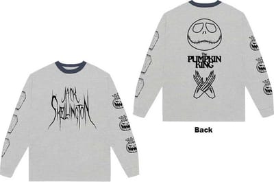 Disney The Nightmare Before Christmas - Pumpkin King Longsleeve shirt - S - Grijs