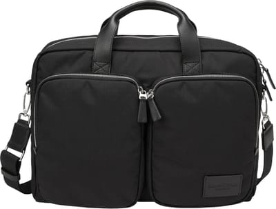 Marc O'Polo Afzonderlijke gevallen Schoudertas met laptopvak Glen Business Bag Black Zwart