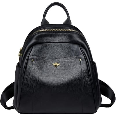 Zakelijke Rugzak voor Dames, Topkwaliteit Leren Tas, Voor Dagelijks Gebruik naar Werk, High-end Leren Schooltas 27*17*31cm zwart