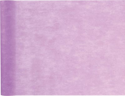 Santex Tafelloper op rol - 2x - lila paars - 30 cm x 10 m - non woven polyester