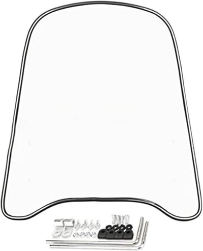 Motorfiets Windscherm - Scooter Spoiler - Bescherming Tegen Wind - Hoge Kwaliteit PC Materiaal - Universele Pasvorm - Transparant