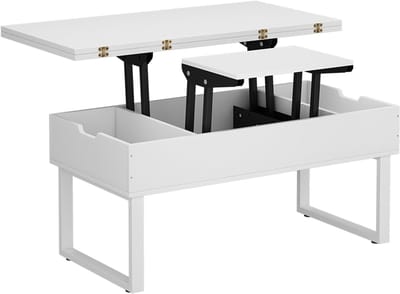 Vicco Lifty Salontafel – 100 x 50 cm met liftfunctie Wit