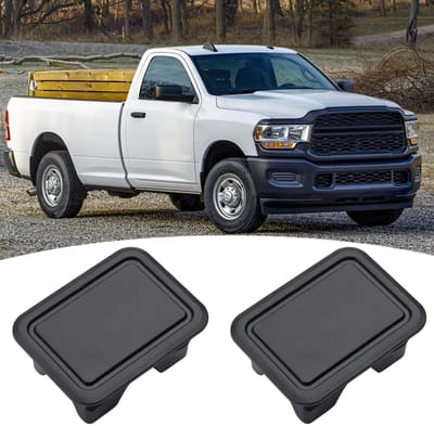 Dailygoods- Gatstop 2 Stuks - Compatibel met Dodge RAM 1500 2021/2020/2019 - Laadvlakstop - Achterbox - Binnenombouw - Hoogwaardige accessoires - Autolochstop