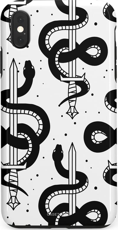 Casetastic Hoesje Geschikt voor Apple iPhone Xs Max - Stijlvolle Beschermende Duo-layer Case - Sluipzwaard