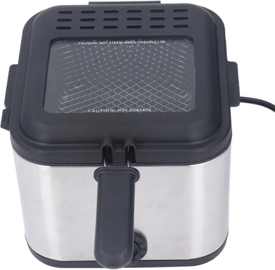Elektrische Friteuse - Frietpan - Thuis Frituren - Verstelbare Temperatuur - 25 Liter - Zilver