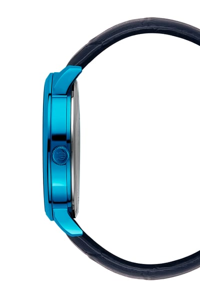Orphelia Winston OR61906 Horloge - Leer - Blauw - Ø 42 mm