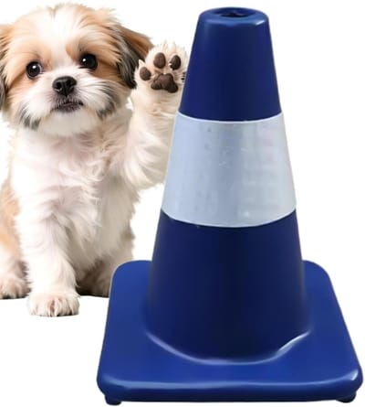 Honden Trainingspaal - Zindelijkheidstraining Binnen - Huisdier Zindelijk Maken - Harmonische Coëxistentie - 30 x 20 x 20 cm - Grijs