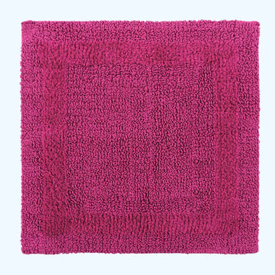 Homescapes douchemat framboos 50x50 cm gemaakt van 100% katoen