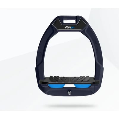 Ultra Grip Veiligheidsbeugels Paardrijden Hellend Blauw/Zwart/Blauw Flex-On Safe-On