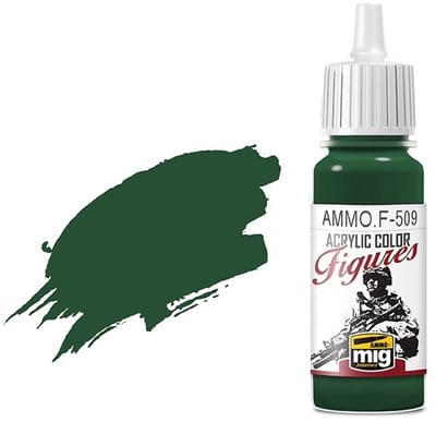 AMMO by Mig Jimenez Hobbyverf Acrylverf - MIG F509 Uniform Green Base - Acryl Verf flesje - 17 ml