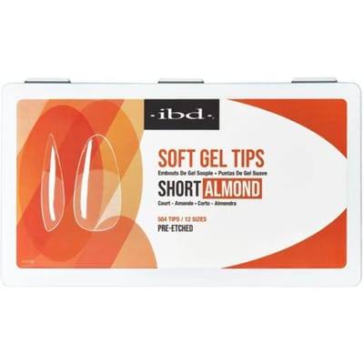 IBD Soft Gel Tips Short Almond 504st