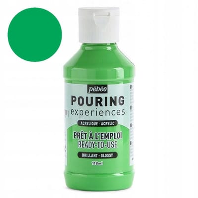 Pebeo Pouring Experiences Acrylverf 118ml - Felgroen