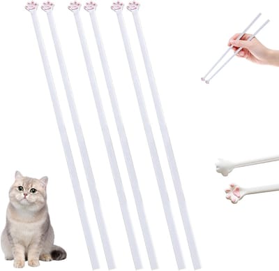 Herbruikbare en schattige sushi stokjes met kattenpootjes - 3 paar, ideaal voor thuis, restaurants en feestjes