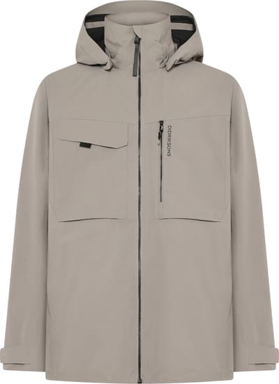 Didriksons ASTON USX JKT 5 Unisex Outdoorjas - Ash Brown