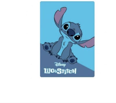 Lilo en Stitch fleece deken - plaid - 100 X 140 cm - blauw