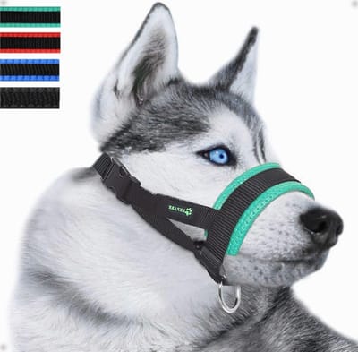 Duurzame en verstelbare hondenmuilkorf voor kleine, middelgrote en grote honden om bijten, kauwen en blaffen te voorkomen