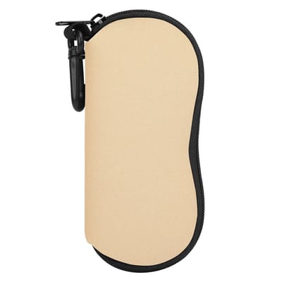 Dailygoods- Zonnebrilhoes Ultra Lichtgewicht - Neopreen Opbergcase - Met Rits - Voor Zonnebrillen - Bescherming - Handige Clip - Brilcase