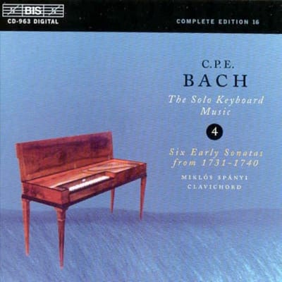 Miklós Spányi - C.P.E. Bach: Solo Keyboard Music Vol 4 (CD)